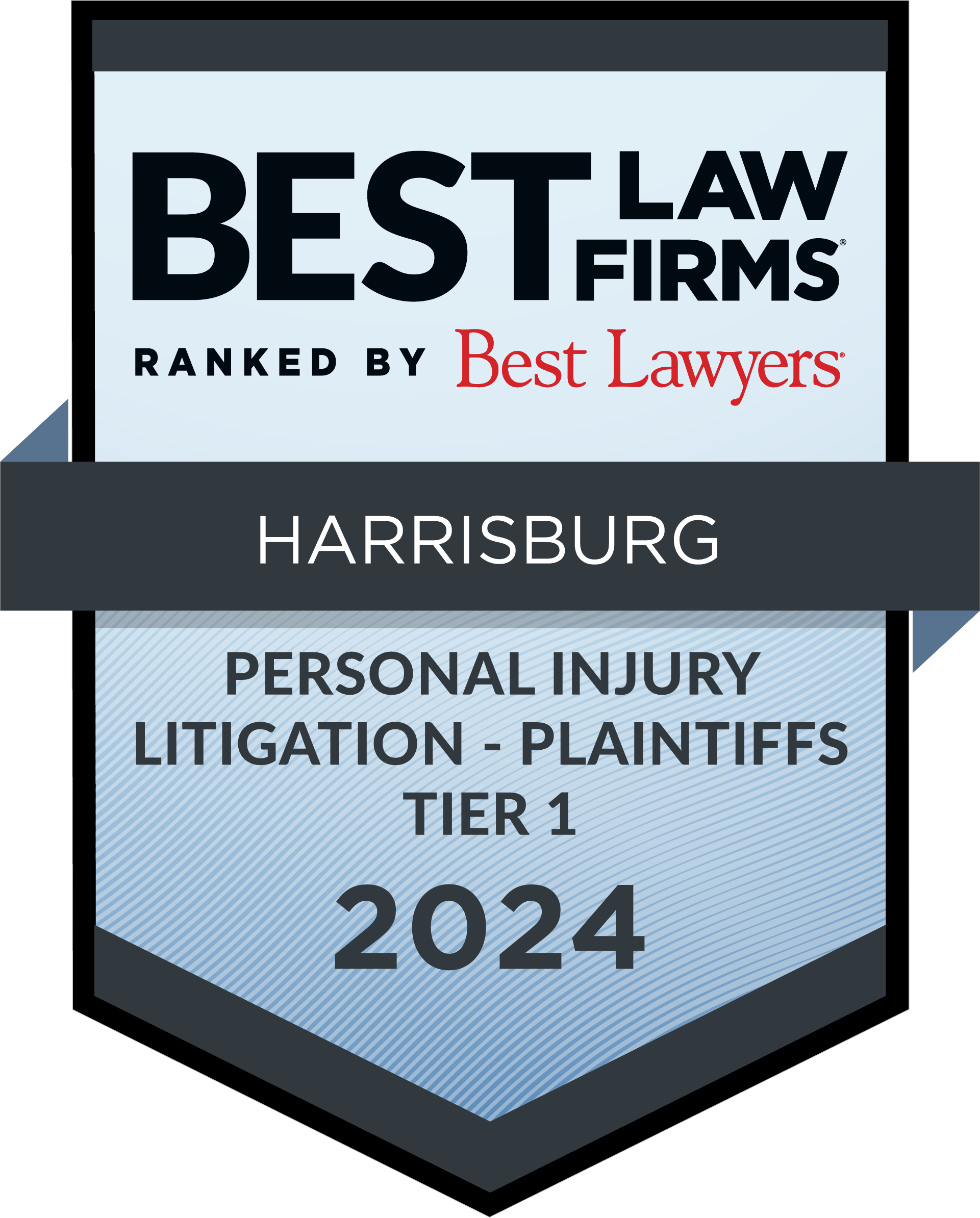 Best Personal injury Law Firms 2024 Badge